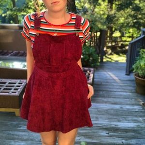 Corduroy Overall Dress